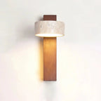Applique murale design en bois & travertin