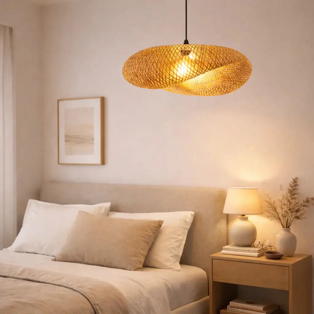 Suspension scandinave en bambou 38 cm