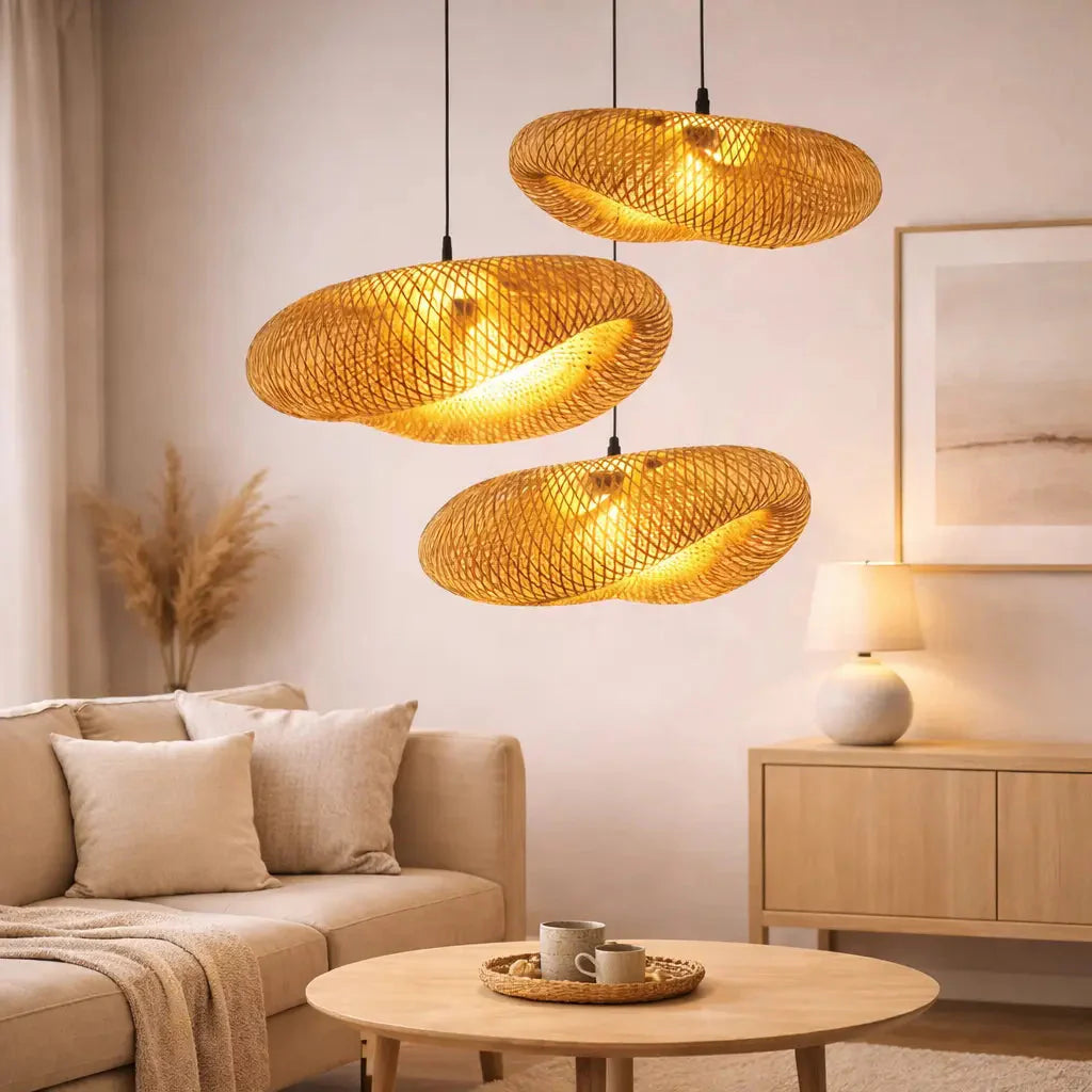 Suspension scandinave en bambou 38 cm
