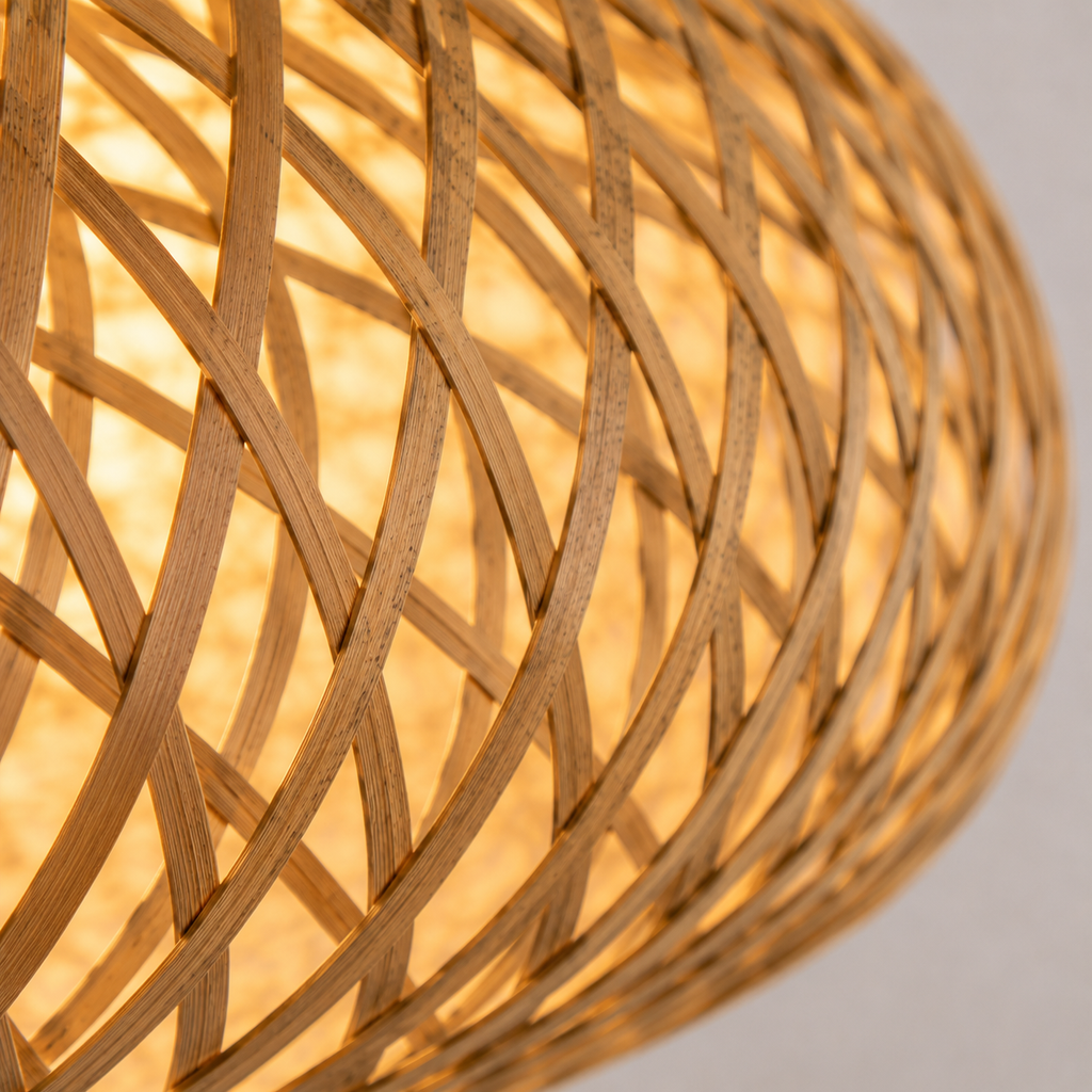 Suspension scandinave en bambou 38 cm